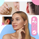 Conjunto de 2 patches invisíveis corretor de orelhas da Vntub, produto de cuidado para ajuste discreto das orelhas.