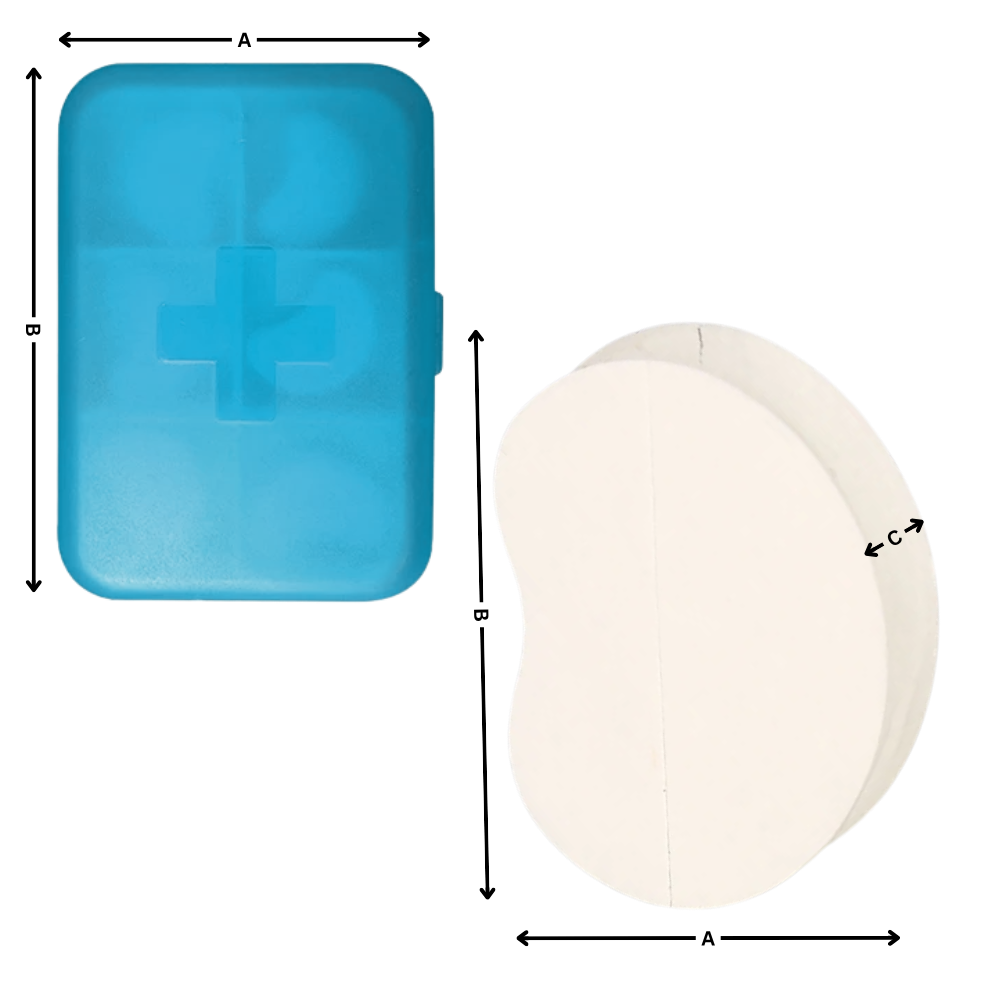 Conjunto de 2 patches invisíveis Vntub para correção de oreias, produto de cuidado auricular, discreto e confortável.