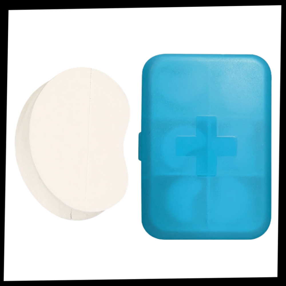 Conjunto de 2 patches invisíveis corretor de orelhas da Vntub para cuidados das orelhas, aplicados para correção discreta.