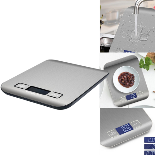 Balance de cuisine numérique LCD em aço inoxidável, acessório para ferramentas de medição e detectores Vont