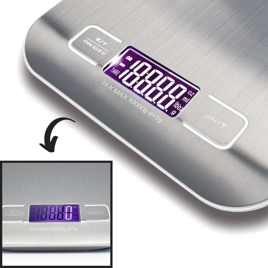 Balance de cuisine numérique LCD em aço inoxidável, acessório para ferramentas de medição e detectores Vont