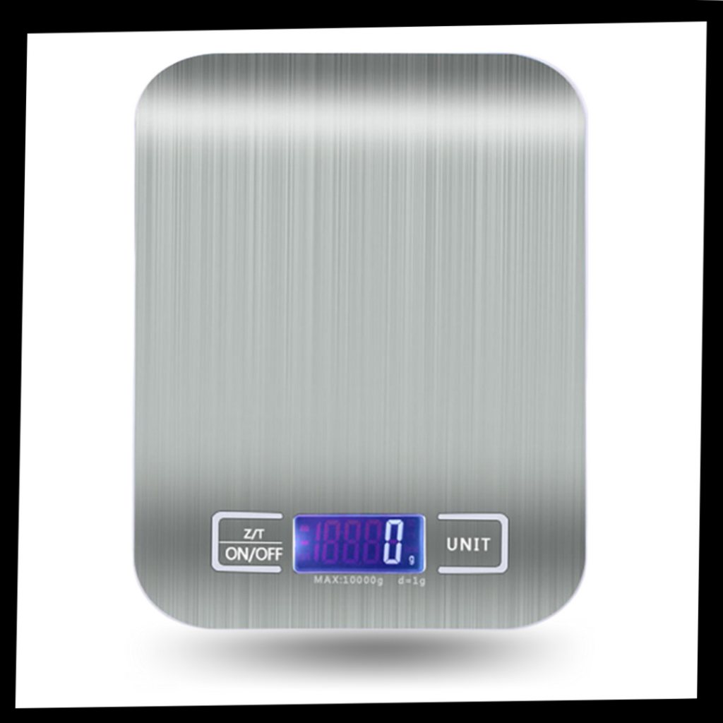 Balance de cuisine digital Vont, com tela LCD e corpo de aço inoxidável, ideal para medir ingredientes com precisão.