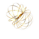 Bracelete espiral em aço inoxidável 3D da Vortiflux, acessório de brinquedo com design moderno e durável.