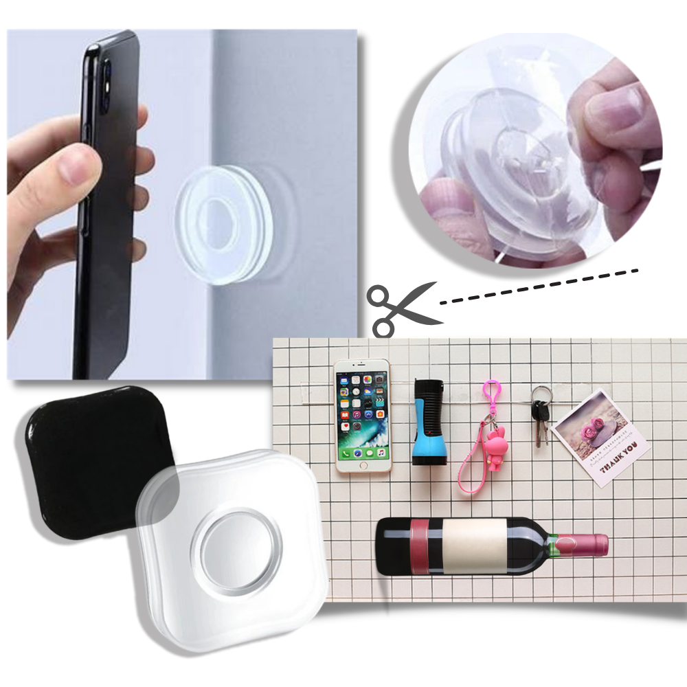 Adesivos de parede Dolaer para telefone, com design de montagem fácil e tecnologia nano mágica para fixação segura.