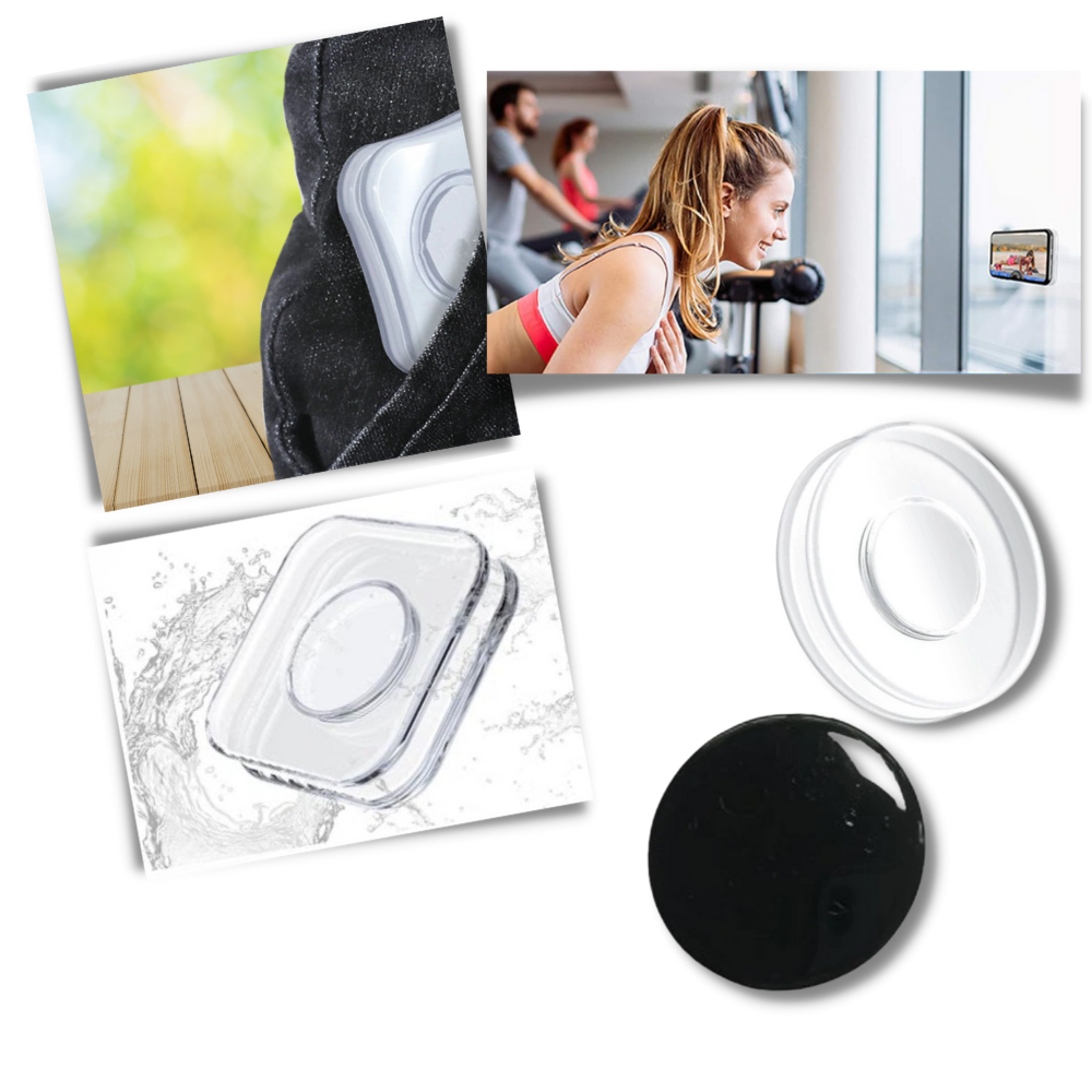 Adesivos murais Dolaer para telefone, com ímãs de montagem nano mágicos, mostrando detalhes dos stickers decorativos para celular.