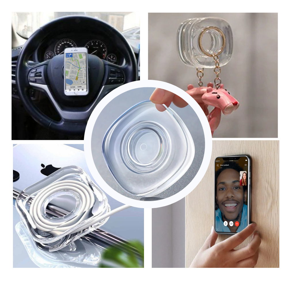 Adesivos murais Dolaer para telefone, adesivos de montagem versáteis e magnéticos para fixar celulares na parede.