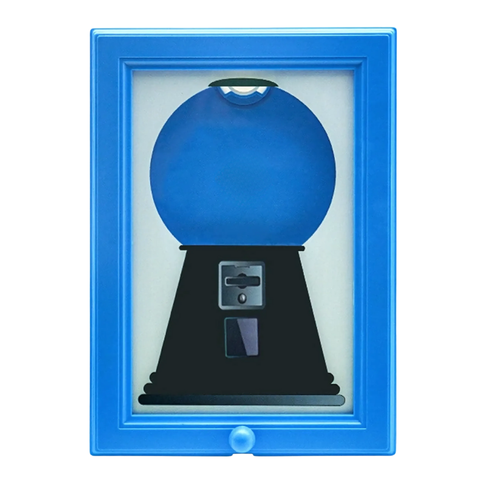 Dispositivo de balas para parede da marca Ostrifin, suporte azul para distribuir doces na cozinha ou sala.