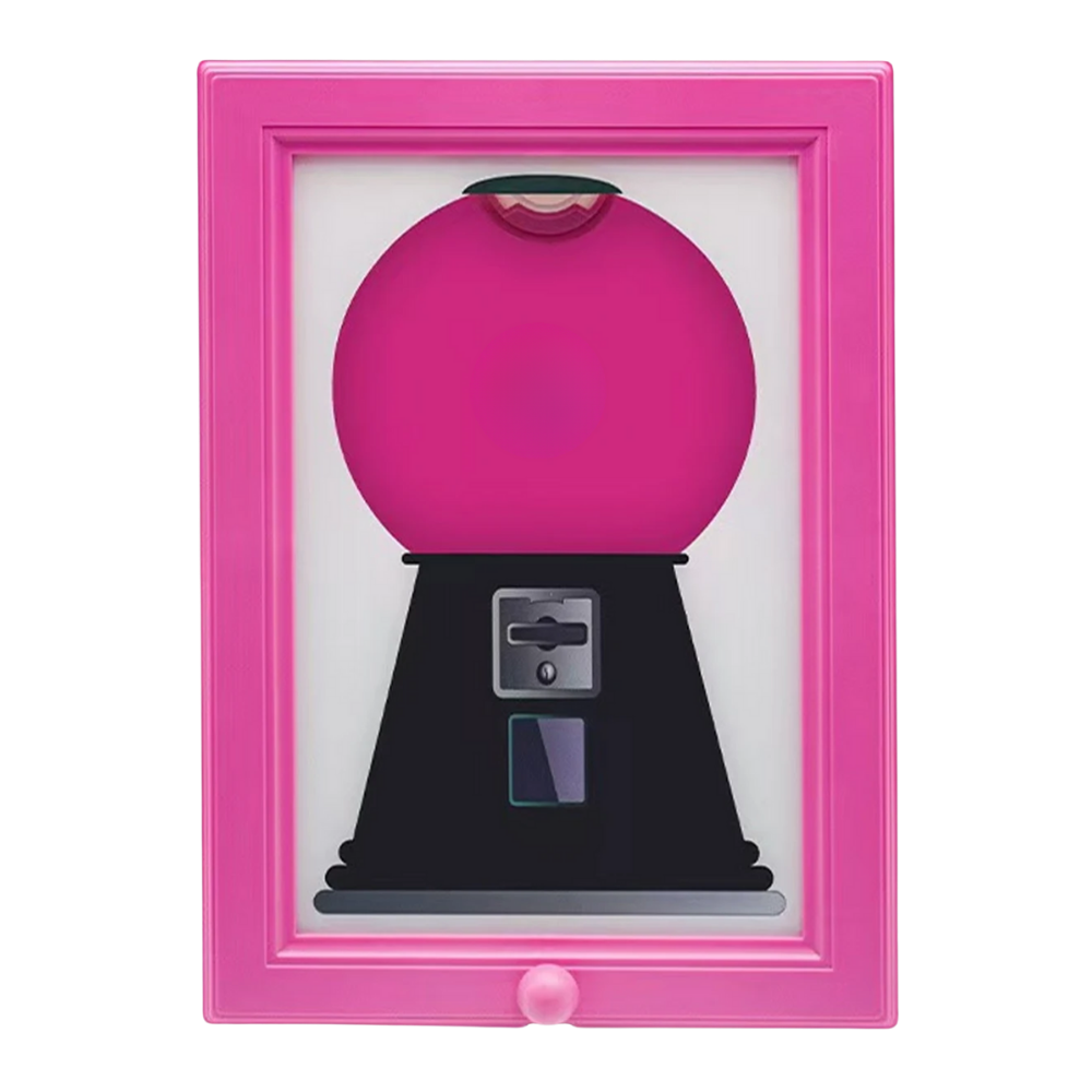 Distributeur de bonbons em moldura de parede da marca Ostrifin, recipiente rosa para doces, utensílio de cozinha decorativo.