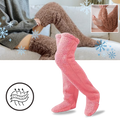Meias longas e felpudas da marca Segolike, confortáveis e aquecedoras, ideais para manter os pés quentinhos.