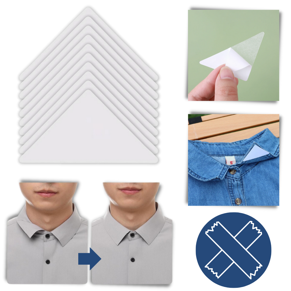 Adesivo invisível e resistente à lavagem para colarinho, do produto Baleines de colls da marca Gyedtr, usado para colar invisível.
