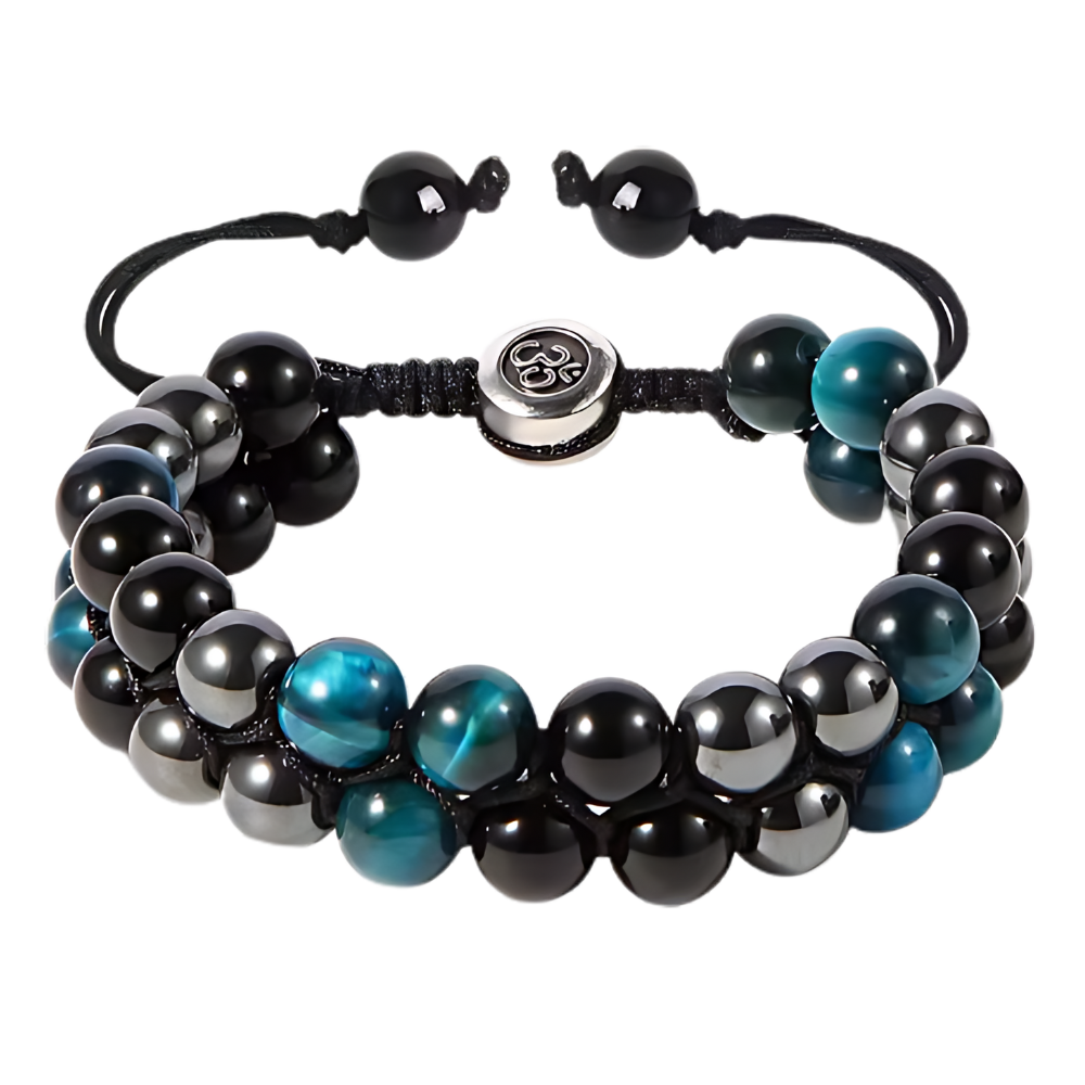 Pulseira de proteção à prova d'água ShiNaiOu Keji em azul e preto, resistente à água, feita de material durável e confortável.