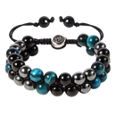 Pulseira de proteção à prova d'água ShiNaiOu Keji em azul e preto, resistente à água, feita de material durável e confortável.