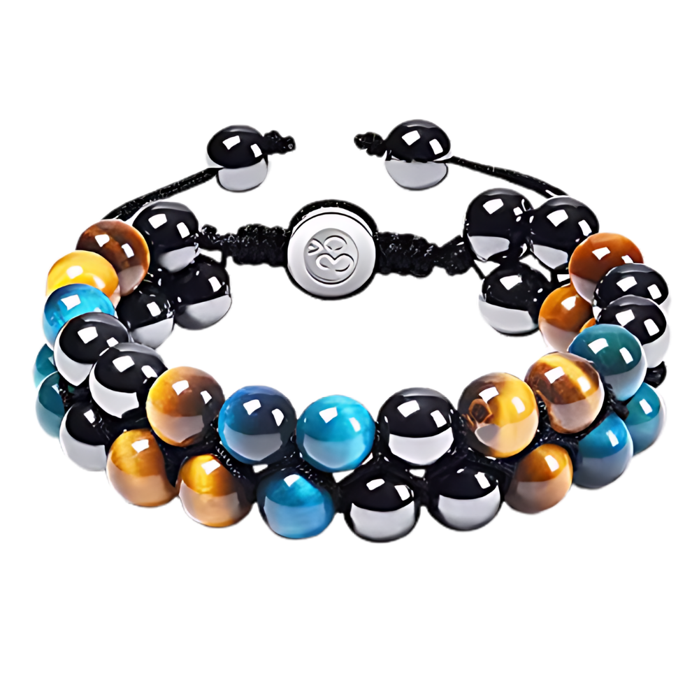 Pulseira de proteção à prova d'água da marca ShiNaiOu Keji, design azul e marrom resistente à água e durável.