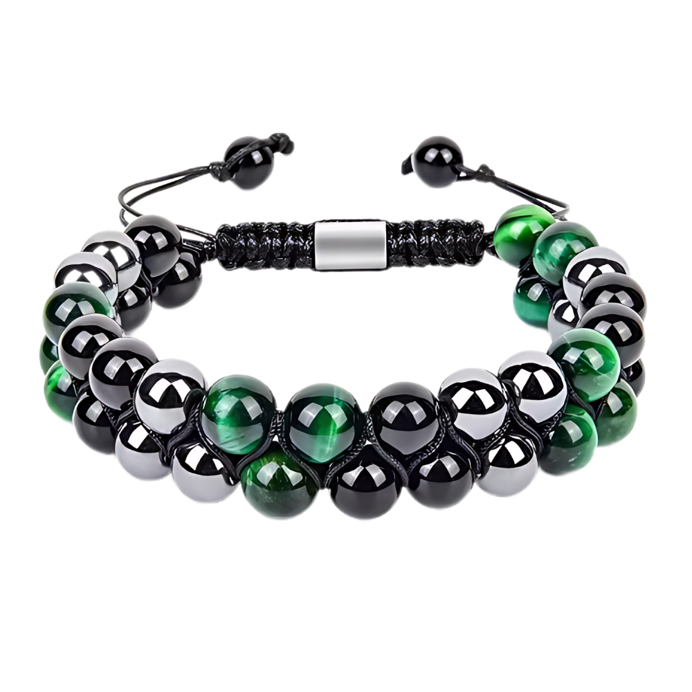 Pulseira de proteção à prova d'água da ShiNaiOu Keji em cores verde e preto, resistente e ideal para uso diário.