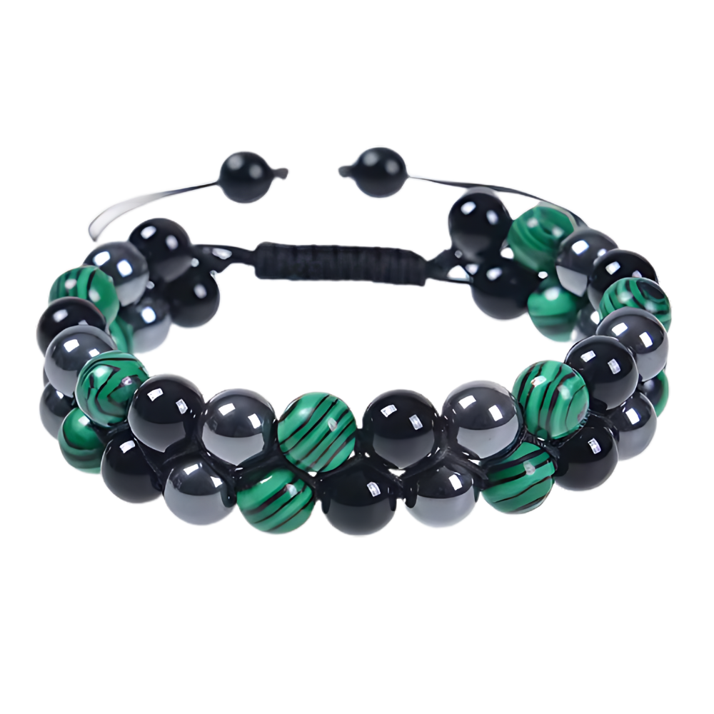 Pulseira de proteção resistente à água da marca ShiNaiOu Keji, design verde e preto, feita para uso duradouro e seguro.