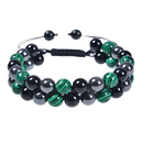 Pulseira de proteção resistente à água da marca ShiNaiOu Keji, design verde e preto, feita para uso duradouro e seguro.