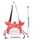 Sac de plage imperméável para criança em forma de caranguejo, brinquedo de areia e praia Hesroicy, com design divertido e funcional.