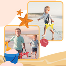 Sac de plage imperméável em forma de caranguejo para criança, brinquedo de areia e praia da Hesroicy, divertido e flexível.
