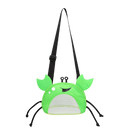 Sac de plage imperméável em formato de caranguejo para criança, brinquedo de areia e praia da marca Hesroicy, verde.