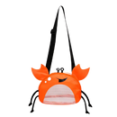 Sac de plage imperméável en forme de crabe pour enfant, jouet de sable et de plage Hesroicy, couleur orange.