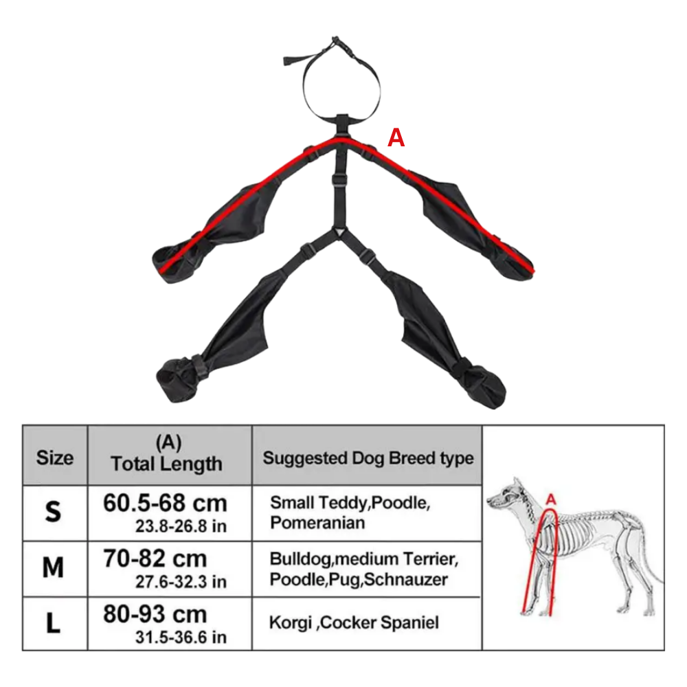 Bota à bretelle impermeável para cães, acessório para proteção contra água, da marca Canine Care Products, LLC.