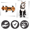 Bottes à bretelles impermeáveis para cães, acessório para proteção contra água, com tirantes ajustáveis e sola antiderrapante.