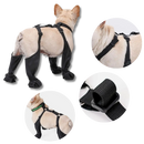 Bota impermeável com suspensórios para cães, acessório de proteção para patas, da marca Canine Care Products, LLC.