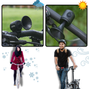 Buzina de bicicleta elétrica Acaigel à prova d'água, sonora e resistente às condições climáticas para ciclismo.