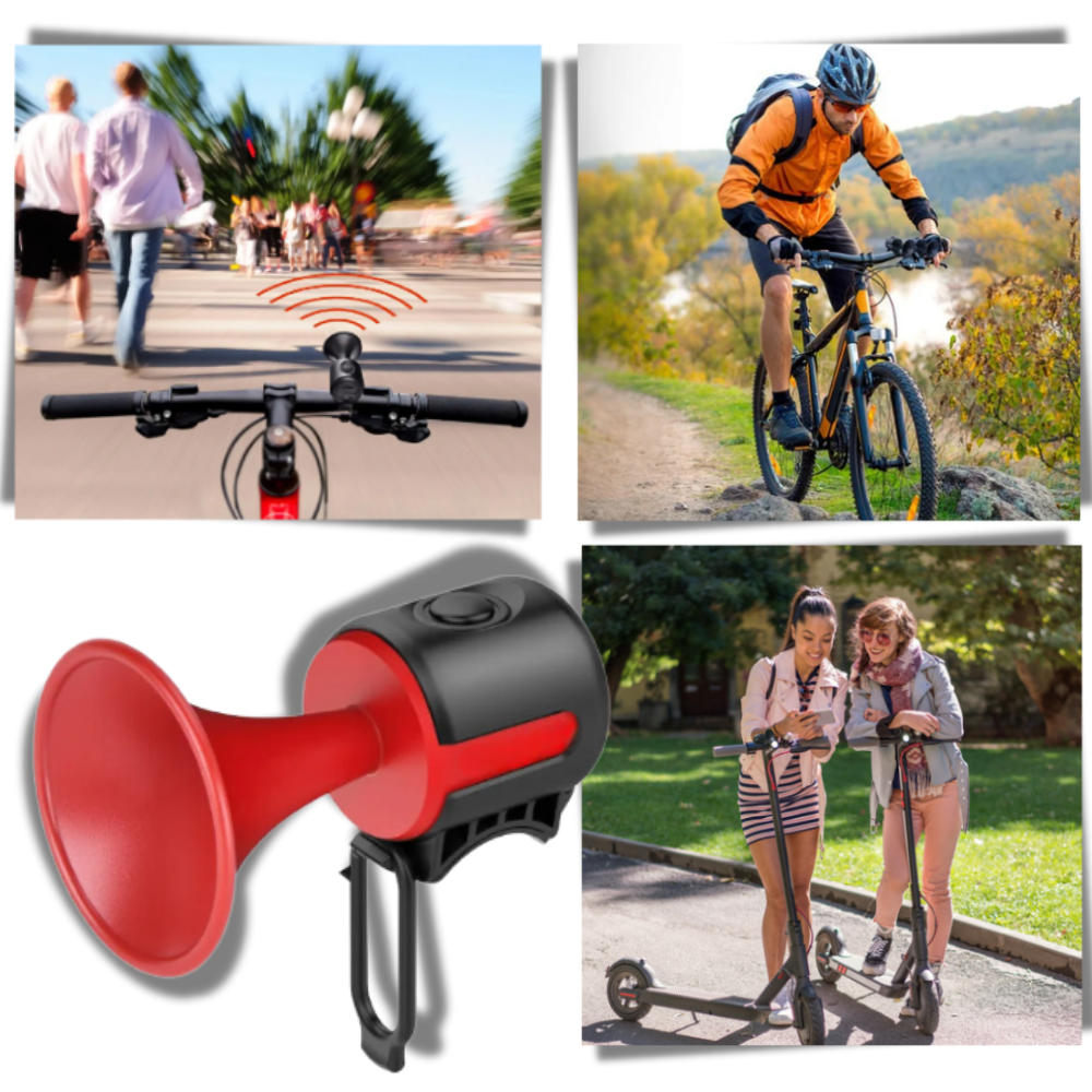 Buzina elétrica à prova d'água para bicicleta, produz som alto, marca Acaigel, ideal para ciclismo urbano e seguro