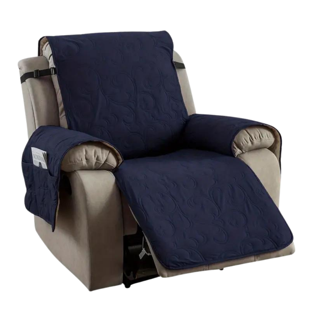 Capa impermeável para poltrona reclinável, modelo navy, da marca Tnjskce, protegendo contra sujeira e umidade.