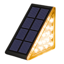 Lâmpadas solares à prova d'água para escadas, iluminação de caminho Yszodd com luz branca quente, ideal para exteriores.