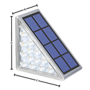 Luzes solares à prova d'água para degraus, iluminação de escadas ao ar livre, marca Yszodd, destacando o design compacto.