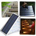 Luzes solares à prova d'água para degraus, iluminação de escadas ao ar livre, marca Yszodd, com luzes para escadas externas.