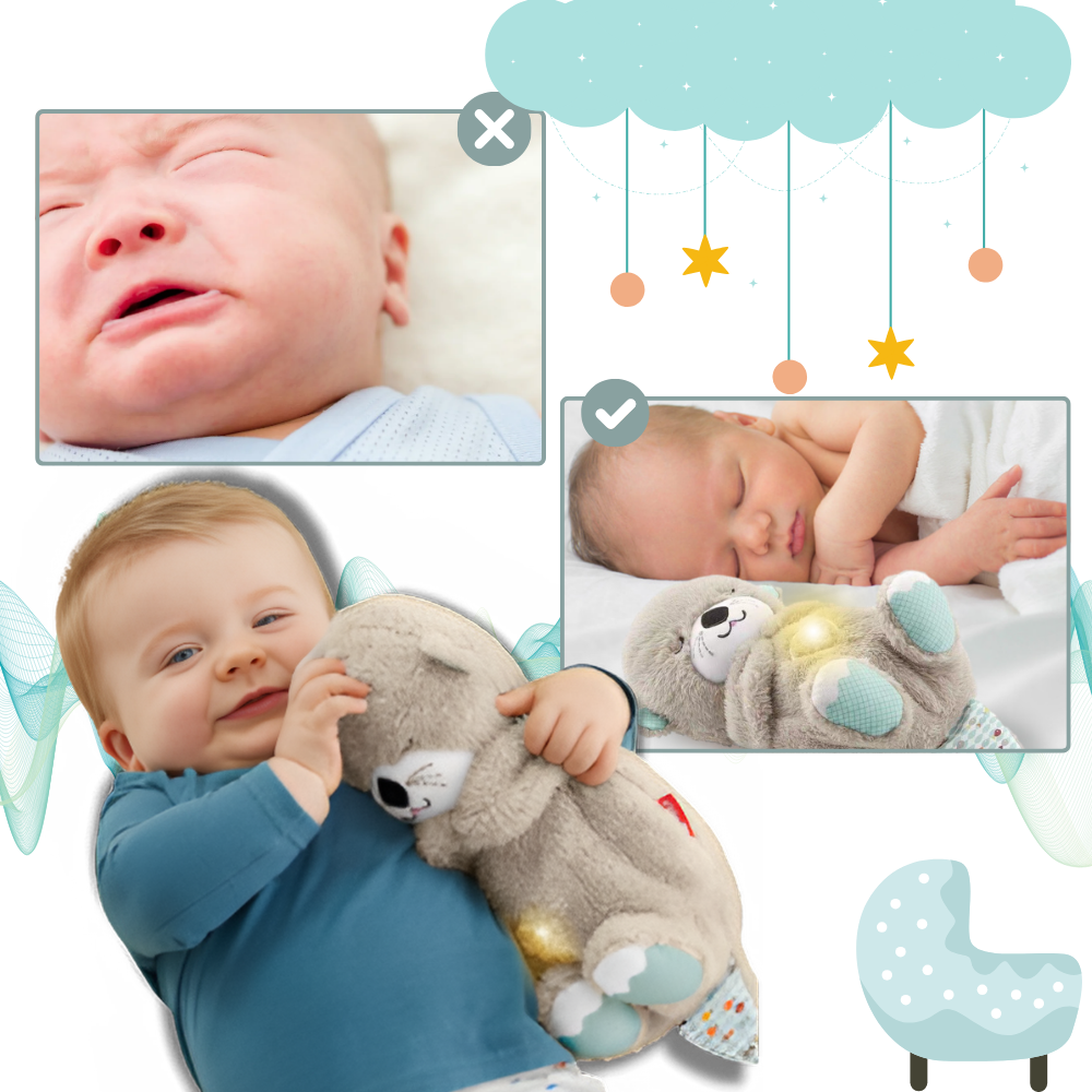 Peluche loutre apaisante Watonic, brinquedo de pelúcia para conforto e relaxamento, ideal para crianças e adultos.