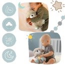 Peluche de loutre apaisante da marca Watonic, ideal para conforto e relaxamento, com detalhes suaves e acolhedores.