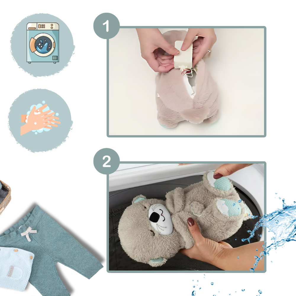 Peluche de loutre apaisante da marca Watonic, ideal para conforto e bem-estar, parte de coffrets e figurines.
