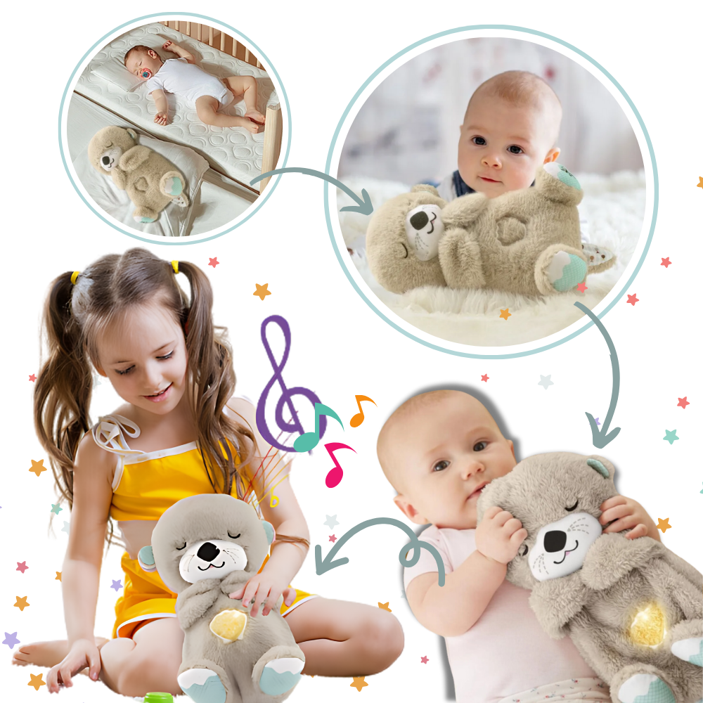 Peluche loutre apaisante Watonic, brinquedo de pelúcia para conforto, com design suave e detalhes realistas.