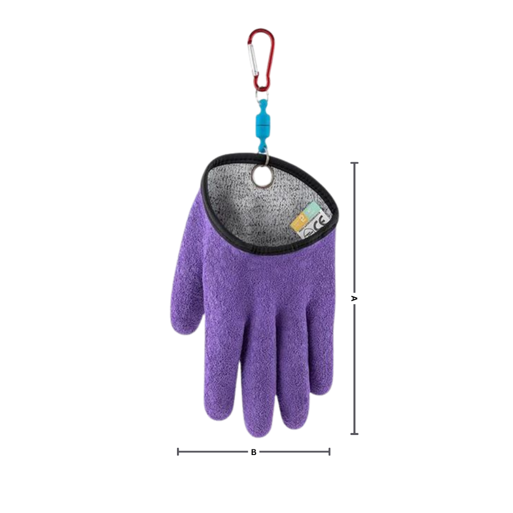 Luva de pesca resistente ao desgaste da marca Fnyoxu, feita para proteção durante atividades de pesca ao ar livre.