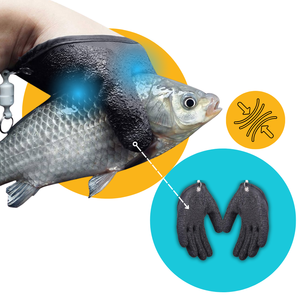 Luvas de pesca resistentes ao desgaste da marca Fnyoxu com grip seguro e durabilidade para atividades de pesca.
