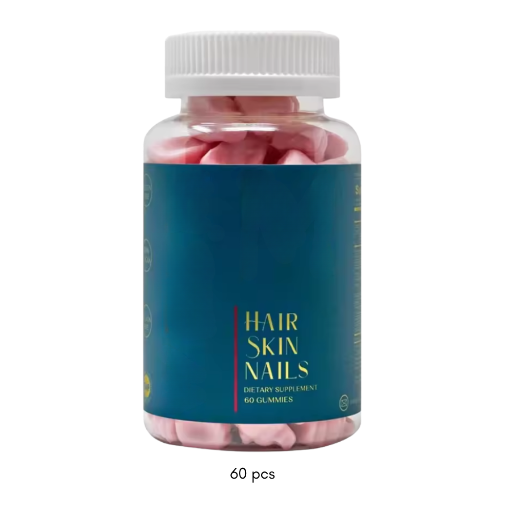 Gummies à la framboise enrichies en biotine de la marque Weem, compléments de fitness et nutrition, image de bonbons rouges.