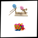 Figuras de esgrima com balões de bambu da marca Weisipu, conjunto de brinquedos de figuras de esgrima e acessórios.