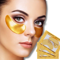 Masque de soin pour les yeux Well-Link avec solution de collagène à base d'or 24 carats, 20 paires de patchs pour revitalisation.