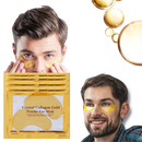 Máscaras de cuidado para os olhos com solução de colágeno e ouro 24k, pacote com 20 pares de patches da marca Well-Link.