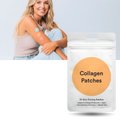 Patches bem-estar Wiieey para fitness e nutrição, ultra-absorbentes, mostrados na embalagem com detalhes do produto.