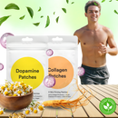 Patchs de bem-estar Wiieey para fitness e nutrição, ultra-absorventes, visíveis na imagem em embalagem com detalhes do produto.
