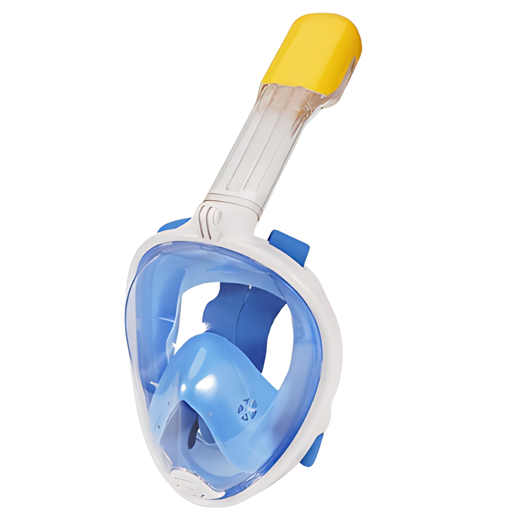 Masque de plongée Wildhorn Outfitters pour enfants avec tuba à vue panoramique 180°, noir, pour sports nautiques.
