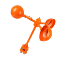 Repelente de pássaros Ounona com sistema rotativo, refletor de vento laranja para controle de aves indesejadas.