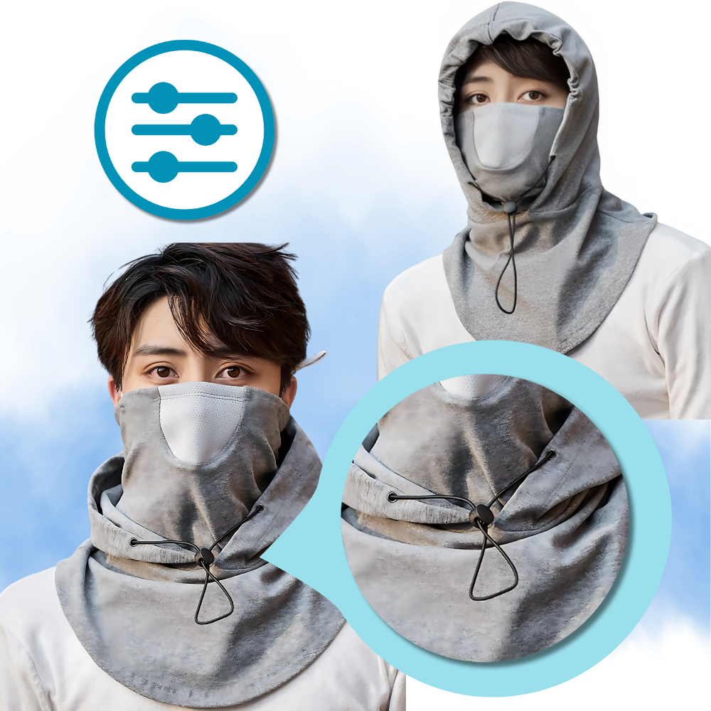 Máscara respirável e corta-vento para ciclismo da Huoge, ideal para proteção contra vento durante passeios de bicicleta.