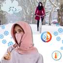Máscara respirável e corta-vento para ciclismo da Huoge, proteção resistente contra vento e ideal para atividades ao ar livre.