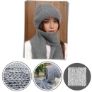 Gorro de tricô com capuz, protetor de orelhas e cachecol integrado, ideal para proteção contra vento, marca Morease.
